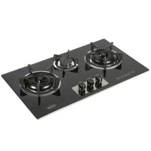 Canon HB-CA-05-S – 3-Burner Tempered Glass Gas Hob (710 × 400 mm)